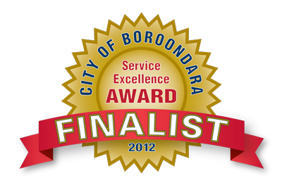 Inspire Fitness - Service Excellence Award Finalist 2012, City of Boroondara